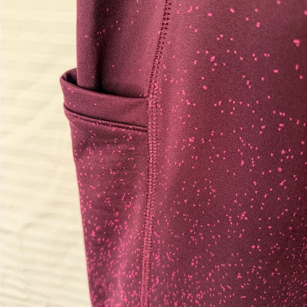 Talbots XL Winter Burgundy Speckled Leggings Pristine Condition - Picture 6 of 6